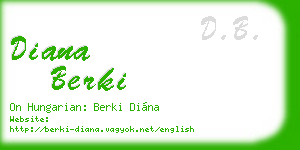 diana berki business card